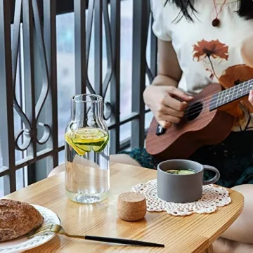 ComSaf Airtight Glass Storage Jars with Cork Lid