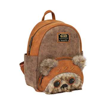 Loungefly x Star Wars Wicket W. Warrick the Ewok Mini Backpack (One Size, Multicolored)