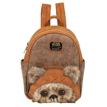 Loungefly x Star Wars Wicket W. Warrick the Ewok Mini Backpack (One Size, Multicolored)