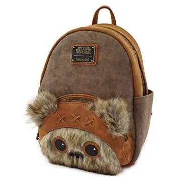 Loungefly x Star Wars Wicket W. Warrick the Ewok Mini Backpack (One Size, Multicolored)