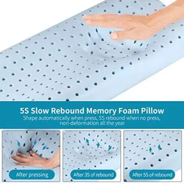 Ergonomic Memory Foam Neck Pillow for Ultimate Comfort