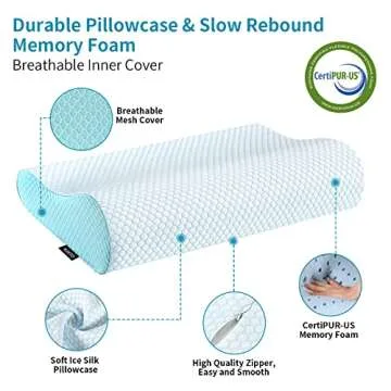 Ergonomic Memory Foam Neck Pillow for Ultimate Comfort