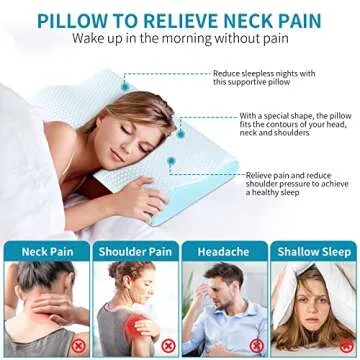 Ergonomic Memory Foam Neck Pillow for Ultimate Comfort
