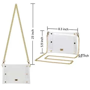 MOETYANG Clear Purse Stadium Approved Fashionable Mini Bag
