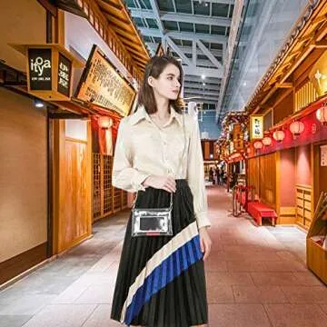 MOETYANG Clear Purse Stadium Approved Fashionable Mini Bag