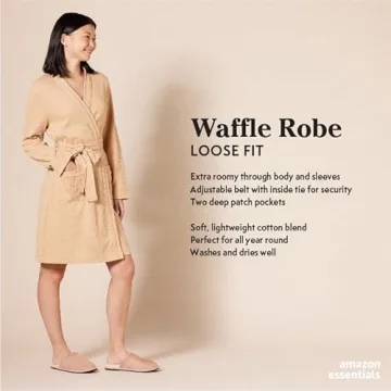 Comfortable Lightweight Waffle Robe for Women in Plus Size