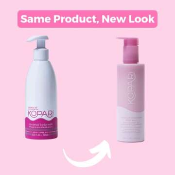 Kopari Hydrating Body Milk Lotion, Smooth Lightweight Feel, Deep Moisture for Instant Silky Skin, Infused with Shea Butter & Chamomile, Coconut