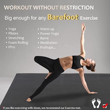 GXMMAT Extra Thick Large Yoga Mat for Home Gym