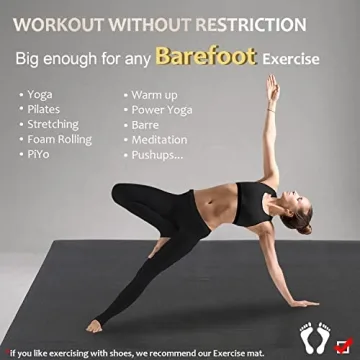 GXMMAT Extra Thick Large Yoga Mat for Home Gym