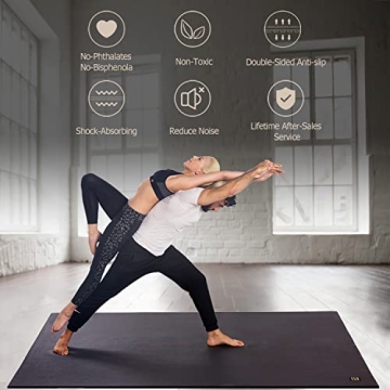 GXMMAT Extra Thick Large Yoga Mat for Home Gym