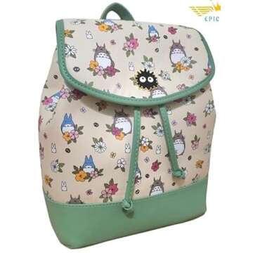 BoxLunch Studio Ghibli My Neighbor Totoro Floral Mini Backpack Exclusive