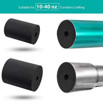 Weewooday Cup Turner Foam Inserts for Tumbler Crafting