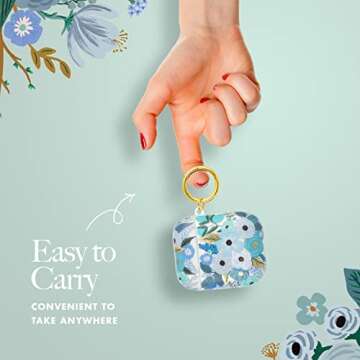 Rifle Paper Co. Floral Airpods Case with Keychain Ring