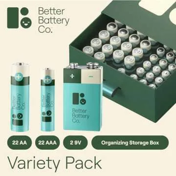 Eco-Friendly Better Battery Co. Variety Pack for All Needs