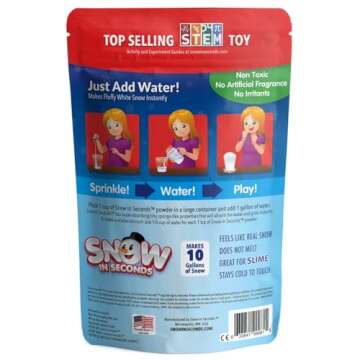 Snow in Seconds XL Instant Snow Artificial Snow (10 Gallon) As Seen on Shark Tank