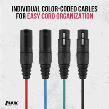 LyxPro Audio Snake XLR Multi Network Breakout for Studios