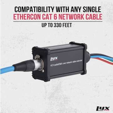 LyxPro Audio Snake XLR Multi Network Breakout for Studios