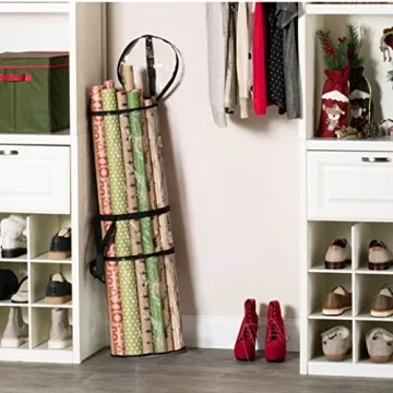 ZOBER Wrapping Paper Storage Organizer - Stylish and Durable