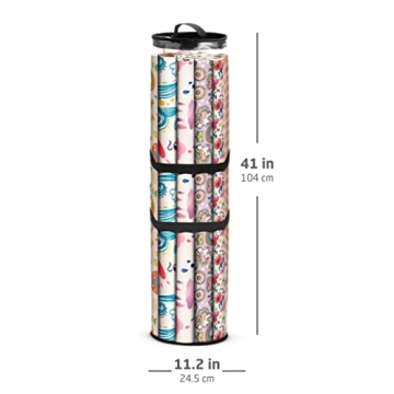 ZOBER Wrapping Paper Storage Organizer - Stylish and Durable