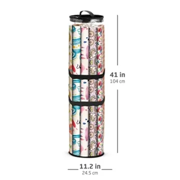 ZOBER Wrapping Paper Storage Organizer - Stylish and Durable