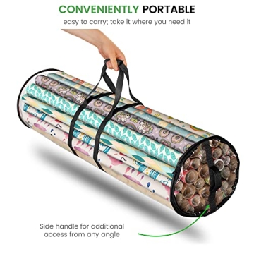 ZOBER Wrapping Paper Storage Organizer - Stylish and Durable