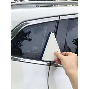 EHDIS Small Squeegee Window Tint Squeegee Silicone Squeegee Wiper Blade for Car Window Glass Mirror Cleaning Wash Cleaner Wiper - 2 PCS