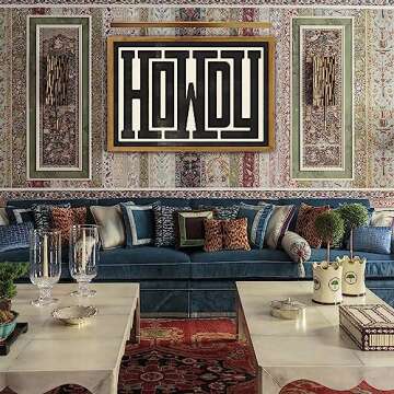 Selitiyer Western Wall Art Modern Wall Decor Howdy Wall Art Southern Home Decor Ranch Wall Decor Howdy Poster for Living Room Bedroom 16x24in Unframed