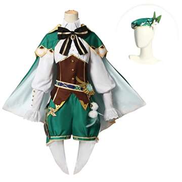 NSPSTT Genshin Impact Venti Cosplay Costume Game Halloween Outfit L