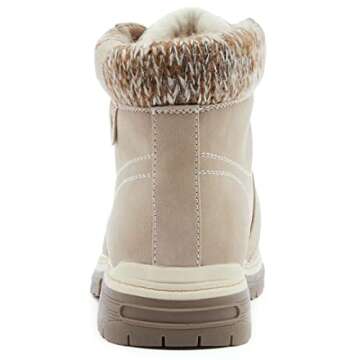 ANJOUFEMME Waterproof Winter Hiking Boots for Women