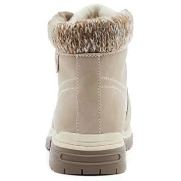 ANJOUFEMME Waterproof Winter Hiking Boots for Women