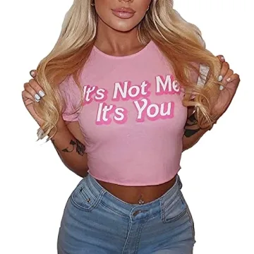 Stylish SansoiSan Women's Letter Printed Crop Top