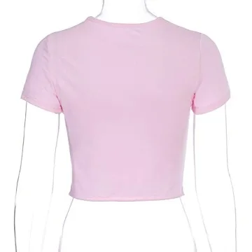 Stylish SansoiSan Women's Letter Printed Crop Top