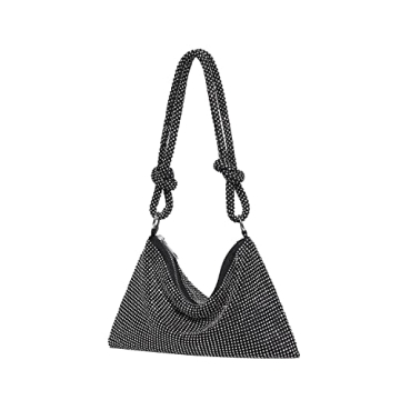 YUWITA Rhinestone Sparkly Evening Bag for Women
