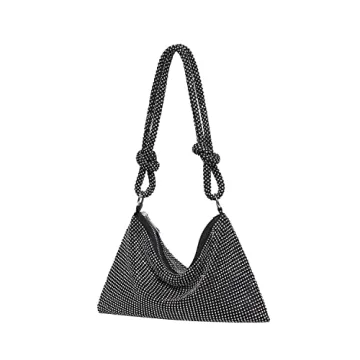 YUWITA Rhinestone Sparkly Evening Bag for Women