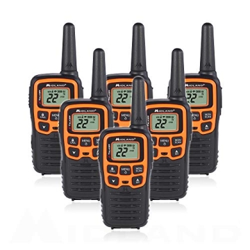 Midland T51VP3 Walkie Talkies - 28 Mile Range, Pack of 6 for Ultimate Communication