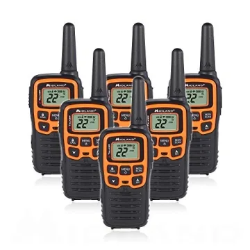 Midland T51VP3 Walkie Talkies - 28 Mile Range, Pack of 6 for Ultimate Communication