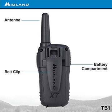 Midland T51VP3 Walkie Talkies with 28 Mile Range - Pack of 6