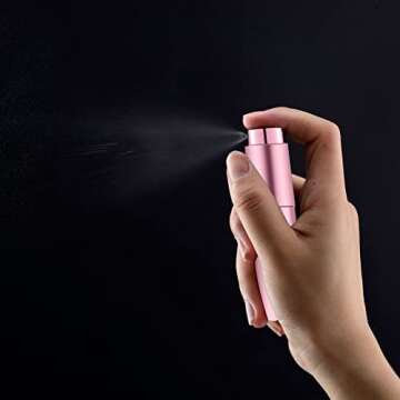 IRON BILL Portable Mini Perfume Atomizer Bottles - 8ml Travel Size Set with Refill Tools