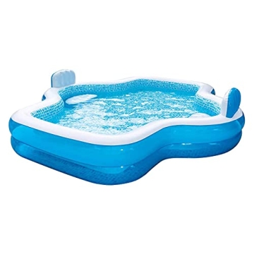 Durable Inflatable Family Pool with Seats for All Ages