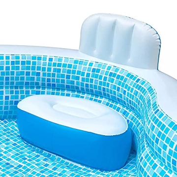 Durable Inflatable Family Pool with Seats for All Ages