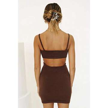 Stylish SOLILOQUY Women Knitted Halter Neck Dress