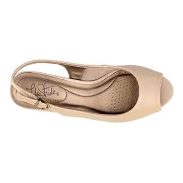 LifeStride Women's Teller Dress Pump, Taupe, 11 W US