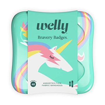 Welly's Bravery Badges Colorful Adhesive Bandages for Kids
