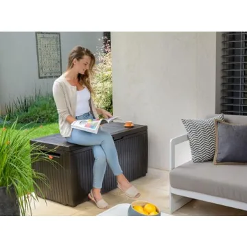 Keter Springwood 80 Gallon Outdoor Storage Box Best Price