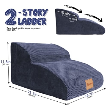 Topmart Dog Ramp High Density Foam Stairs for Pets