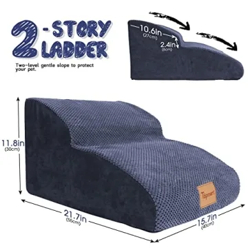 Topmart Dog Ramp High Density Foam Stairs for Pets