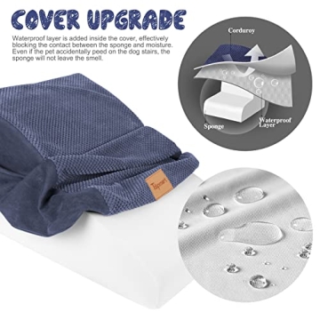 Topmart Dog Ramp High Density Foam Stairs for Pets