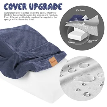 Topmart Dog Ramp High Density Foam Stairs for Pets