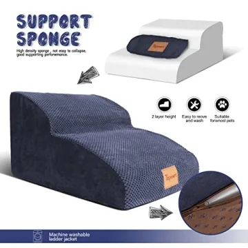 Topmart Dog Ramp High Density Foam Stairs for Pets