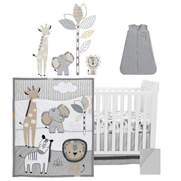 Lambs & Ivy Jungle Safari 6-Piece Crib Bedding Set